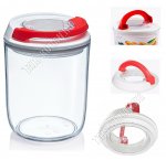 Контейнер ВАКУУМ.крыш (присоска) 0,7л круг.(d10,5 h13,5см)