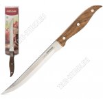 Village/тем.дерево Нож L19см филейный,нерж+дерево (6)