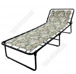 Раскладушка до 120кг, жесткое основание ложе ТЕНТ/полипропилен (184х60см)