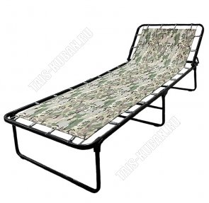 Раскладушка до 120кг, жесткое основание ложе ТЕНТ/полипропилен (184х60см)