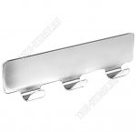 Планка самоклей, нерж, с 3-мя крючк (L12х2,5см) нагруз.до1,5кг 