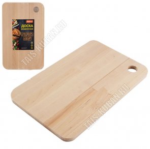 Берёза Доска прямоугольная 20х32см,толщина 1,2см,отверстие д/подвешивания (55) 