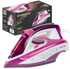 Утюг керамическая подошва 2600Вт пар 45г/м,для воды 430мл, малиновый (10) 