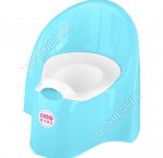 Горшок детский, высокая спинка (18х27 h30см) бирюза
