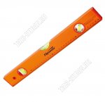 Уровень желтый 1000мм 3 глазка с линейкой алюм. (60)