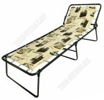 Раскладушка до 120кг, жесткое основание ложе ТЕНТ/полипропилен (184х60см)