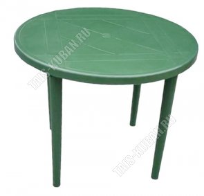 Темно-зеленый Стол круглый (d91 h71см) (45) 