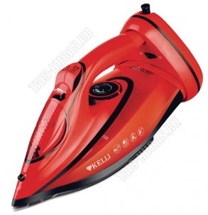 Утюг керам. подошв, на подстав 2600Вт ,красный (10) 