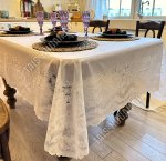 Скатерть ажурная, прям.(150х230см) бежев 