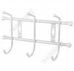 Вешалка 3 двойных крючка L28,5х18,5см, белый (20)