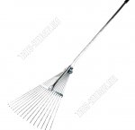 Грабли веерные с мет.череноком, раздвиж.,проволоч.оцинков 15-и зуб 