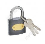 ЕРМАК Замок навесной 38мм,чугун,закал.дужка,тип ключа