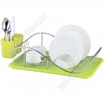 Сушилка для посуды на 9 тарелок (49x32x13cм),зеленый (6)