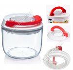 Контейнер ВАКУУМ.крыш.(присоска) 0,4л круг.(d10,5 h9,5см)