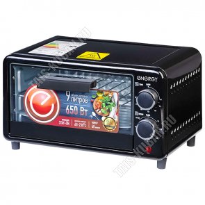 Духовка 9л 650Вт, 1 режим, регулировка t 60-230, цвет черный  (1) 