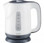 Чайник пластик 1,7л 2200Вт диск,защ.б/воды,бел/серый (8) 