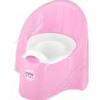 Горшок детский, высокая спинка (18х27 h30см) розовый