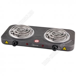 Плита эл. 2конф.ТЭН 1000+1000Вт, d145/145см.5реж t, черный 