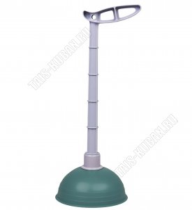 Вантуз резин.(d14,5 h37см) изумруд (16) 