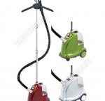 Отпариватель 2800Вт д/воды 3л,пар 90гр/мин,2реж,2нас,плечики с прищеп,8-ми диск.латун.нагр.эл-т,красн