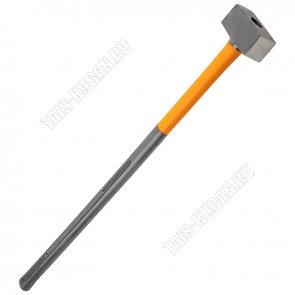 Кувалда 3000гр сталь, двухкомпонентная ручка 900мм, цвет оранжевый/черный (6) 