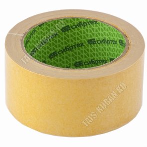 Лента клейкая двусторон. на полипропилен.основе 50мм х10м 