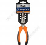 Тонконосы 160мм сталь, пластиковые рукоятки, цвет черный/оранжевый (12)