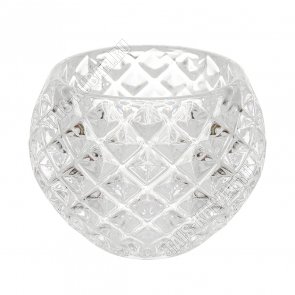 Подсвечник (стекло) на 1свечу h5,5см d6см 