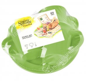 Набор д/пикника 3 перс. 9пр, фисташка 