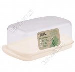 Масленка молочная/прозрачная крышка(18х9,5см h6,5см)