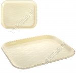 Поднос прям (45х36см) кремов