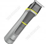 Машинка д/стрижки (сеть+аккум 450mAh) 4насад, сер/черн (24)