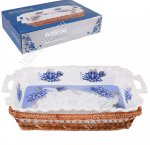 Форма (в плет.корзин) прямоуг 2,0л (38х23 h8см) 