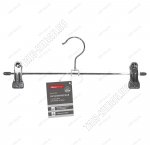 Вешалка (металл) серый L30см, прорезин.клипсы (100)