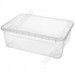 Контейнер 31л с крышкой,прозрачный (55х39 h19см) (6)