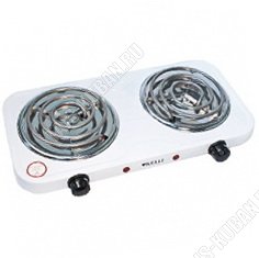 Плита эл.эмаль/2конф. ТЭН, 2000Вт. нерж.чаша, 4реж. KELLI 