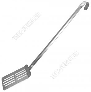 Лопатка кулинарная с прорезями L50см (общая),ручка L39см,с крючком для подвешивания (10) 