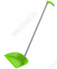 Совок .25х18см,вертикальн.ручка L71см , салатовый (40) 