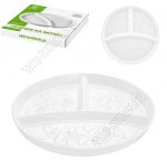 Птички на ветке Менажница 3х секционная d22см