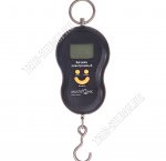 Весы безмен электронные  50 кг,деление 10 грамм, питание батарейки 2*АА, цвет черный (100)