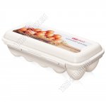 Контейнер д/яиц (на 10шт) (17х11,5 h7см) с рис,бежев. (24)