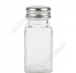 SPEZIA Солонка 80мл,стекло+нержавеющая сталь (24)
