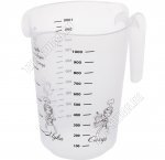 Кувшин мерный 1л прозрачный (d12,5 h16,5см)