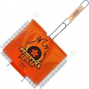 Решетка глубокая 36х28х6см с А/П, дерев.ручка  (20) 