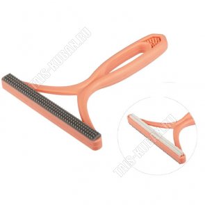 Скребок для удаления шерсти 14,3х12,5см двусторонний (25) 