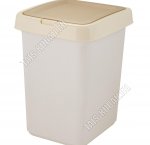 Ведро для мусора, крышка с кнопкой 25л кофе (29х33 h42см) (4) 