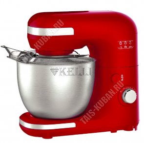 Миксер-ТЕСТОМЕС планетарн.вращен. 1200Вт нерж.чаша 5,0л.съёмн, 7реж,красн (2) 