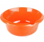 Миска круг 2,5л носик д/слива оранж (d22 h11см) (24)