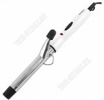 Эл.щипцы д/завивки локонов, алюм. 15Вт d16мм,встроен.подст,индикат,бел/серебо (24) 