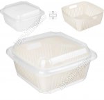 Контейнер+дуршлаг 2,2л с крышк (19х19 h8см) д/хранения ягод (10)